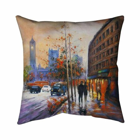 BEGIN HOME DECOR 26 x 26 in. City by Fall-Double Sided Print Indoor Pillow 5541-2626-CI192